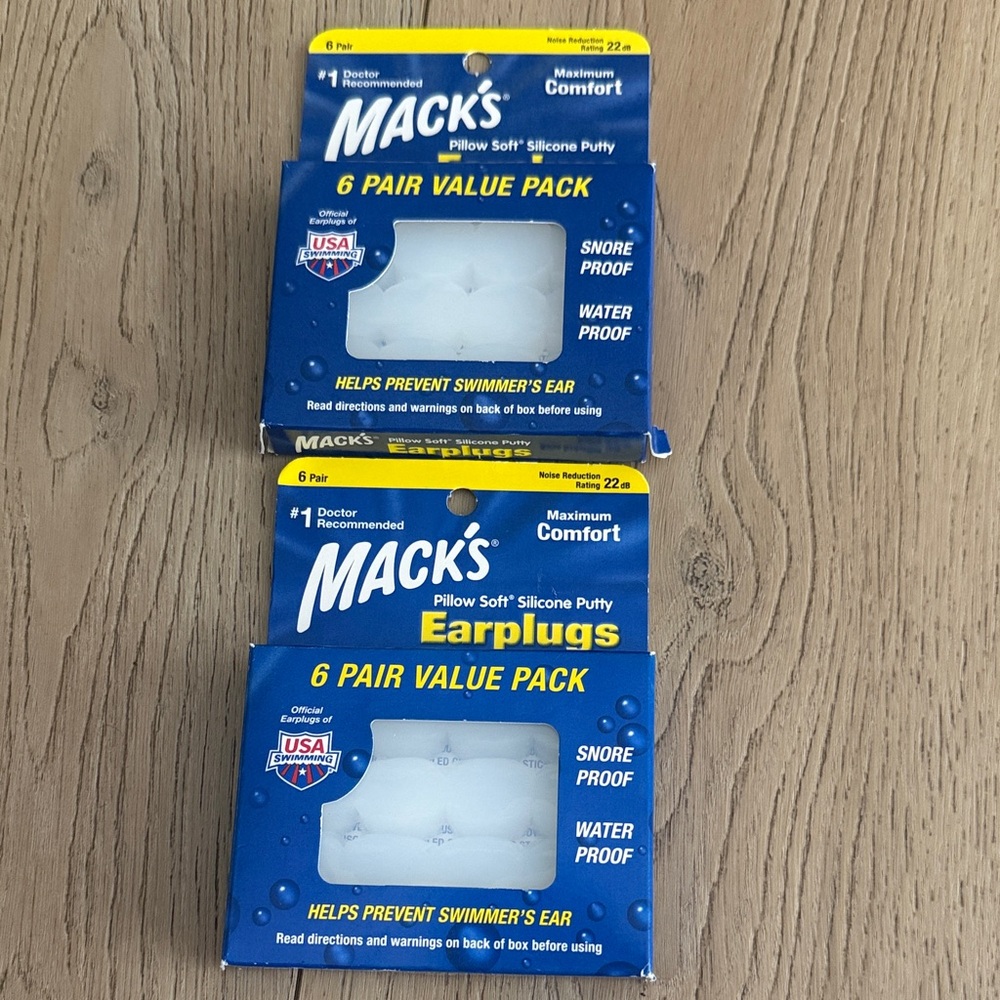 Bundle of 2 new packs of 12 total earplugs